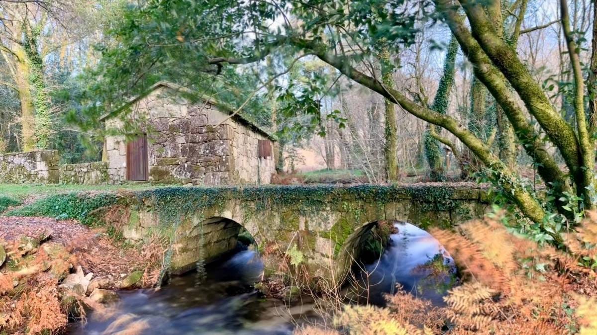 Muiño de Rúas y Puente do Souto.